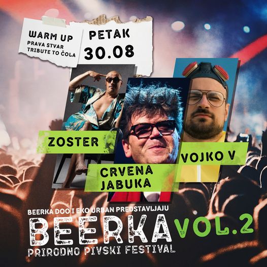 Прво вече Beerke резервисано за Црвену јабуку, Зостер и Војка В