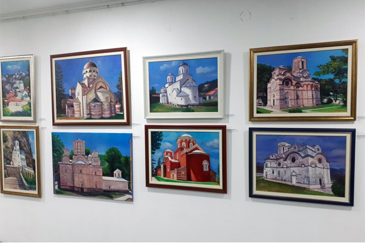 Отворена изложба слика Драге Ивановића и Радмила Ковачевића