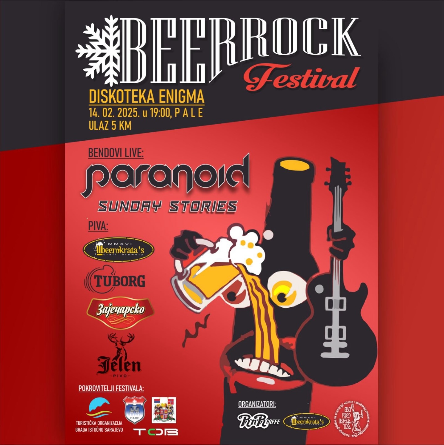 BeerRock Winter Fest 14. фебруара у Палама