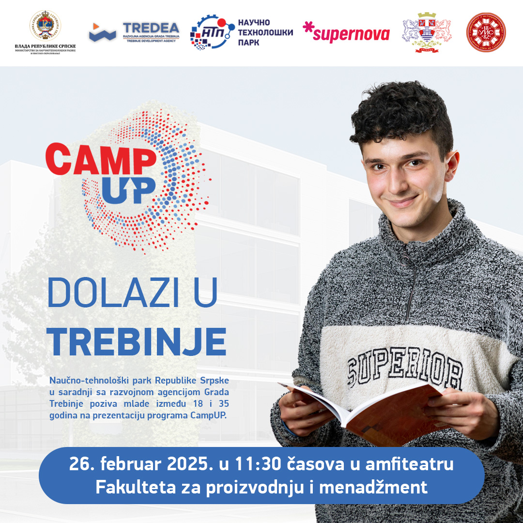 Презентација пројекта за пословне идеје „CampUp – startap kamp“ у Требињу