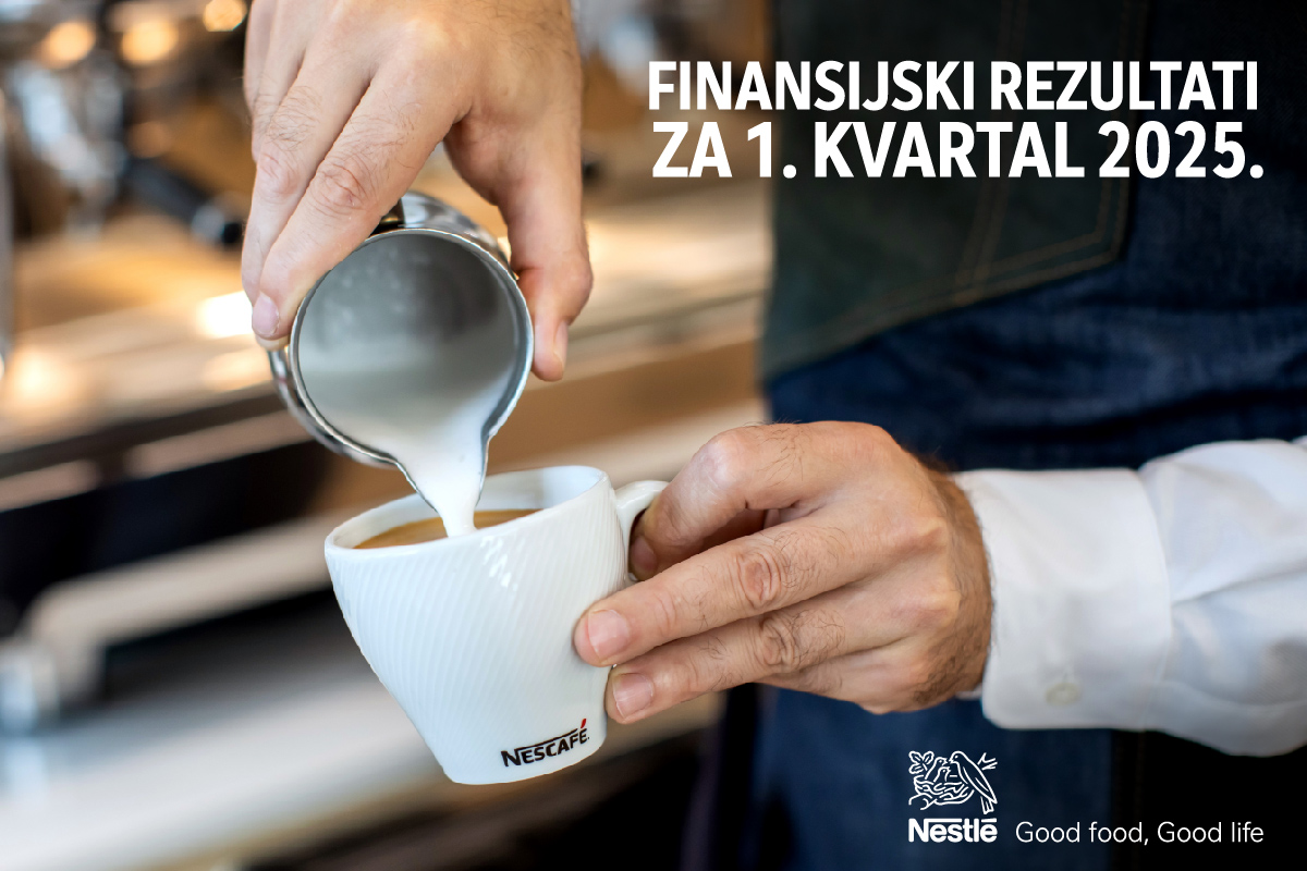 Kомпанија Нестлé објавила је финансијске резултате за прва три мјесеца ове године.