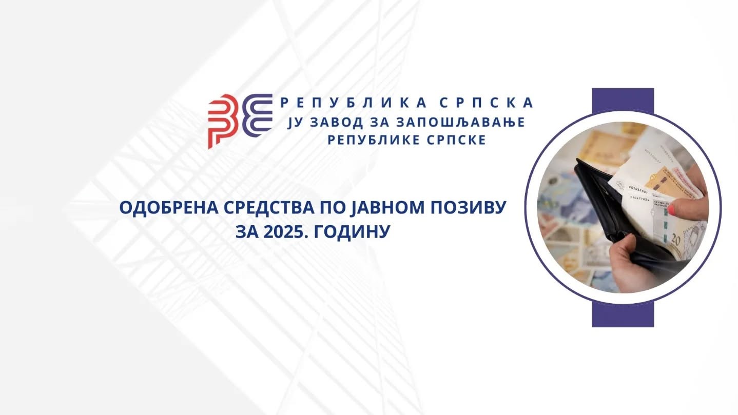 Одобрена средства по јавном позиву за 2025. годину