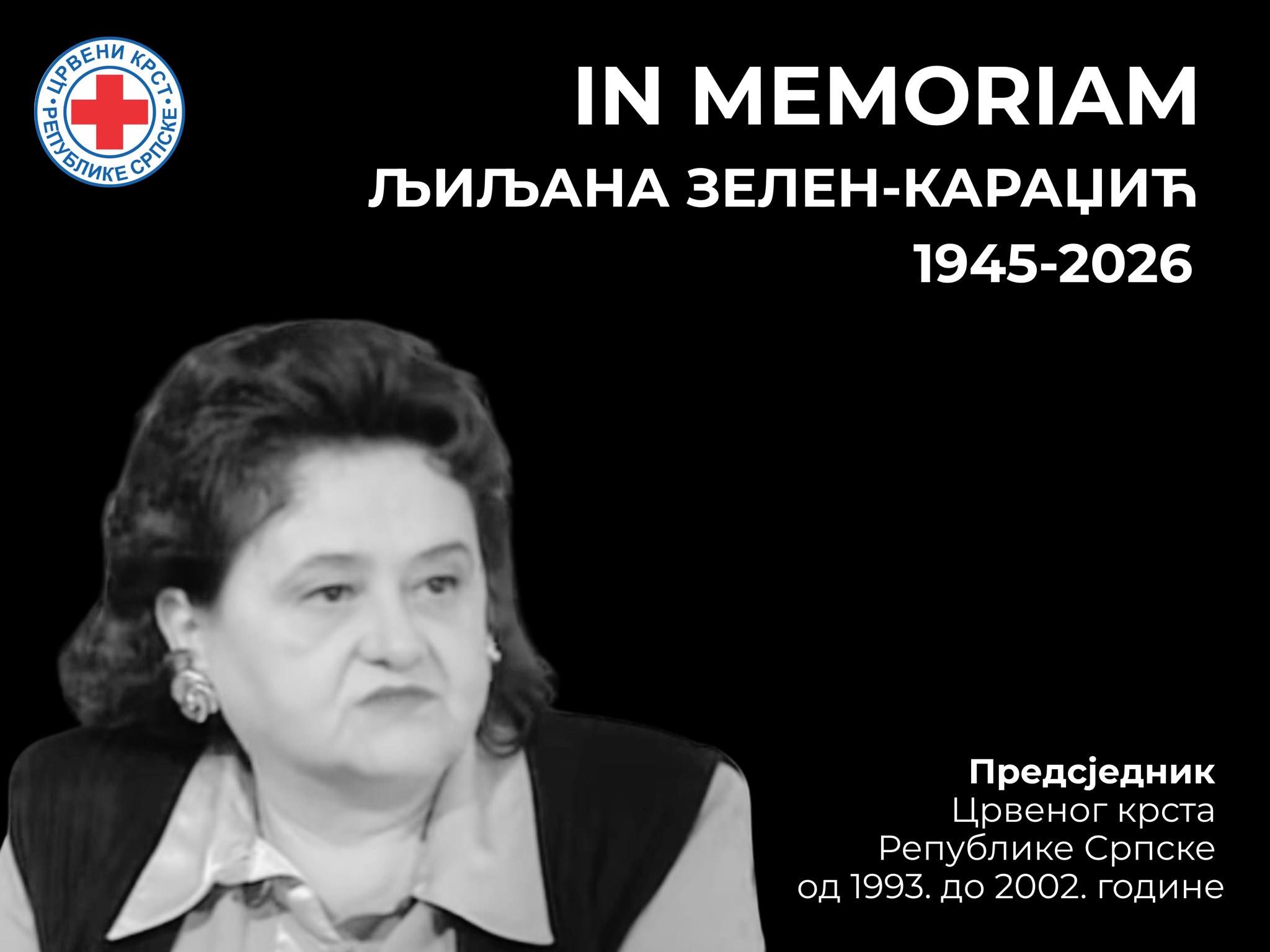 Преминула др Љиљана Зелен Караџић