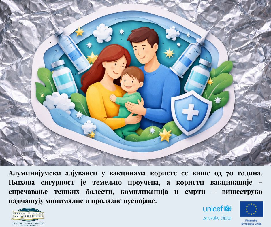 Спојеви алуминијума и други адјуванси у вакцинама: шта треба да знају родитељи?