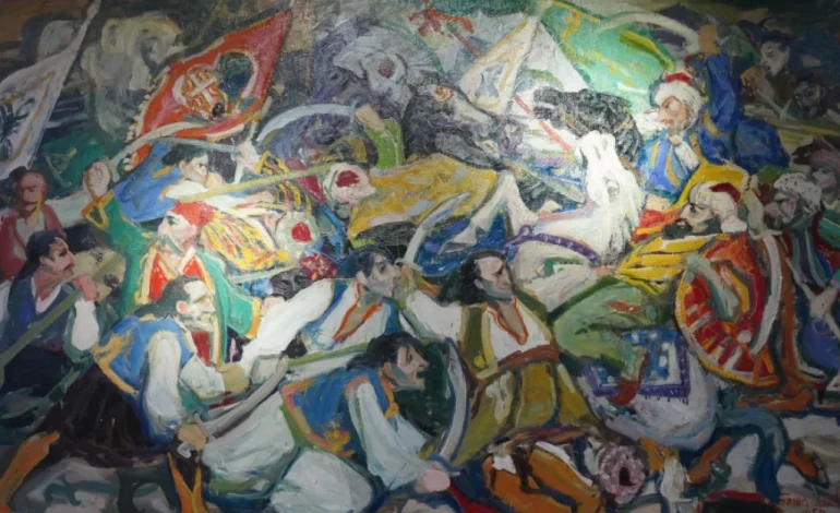 Рестаурирана слика „Бој на Чегру“ представљена у Историјском музеју Србије након седам деценија