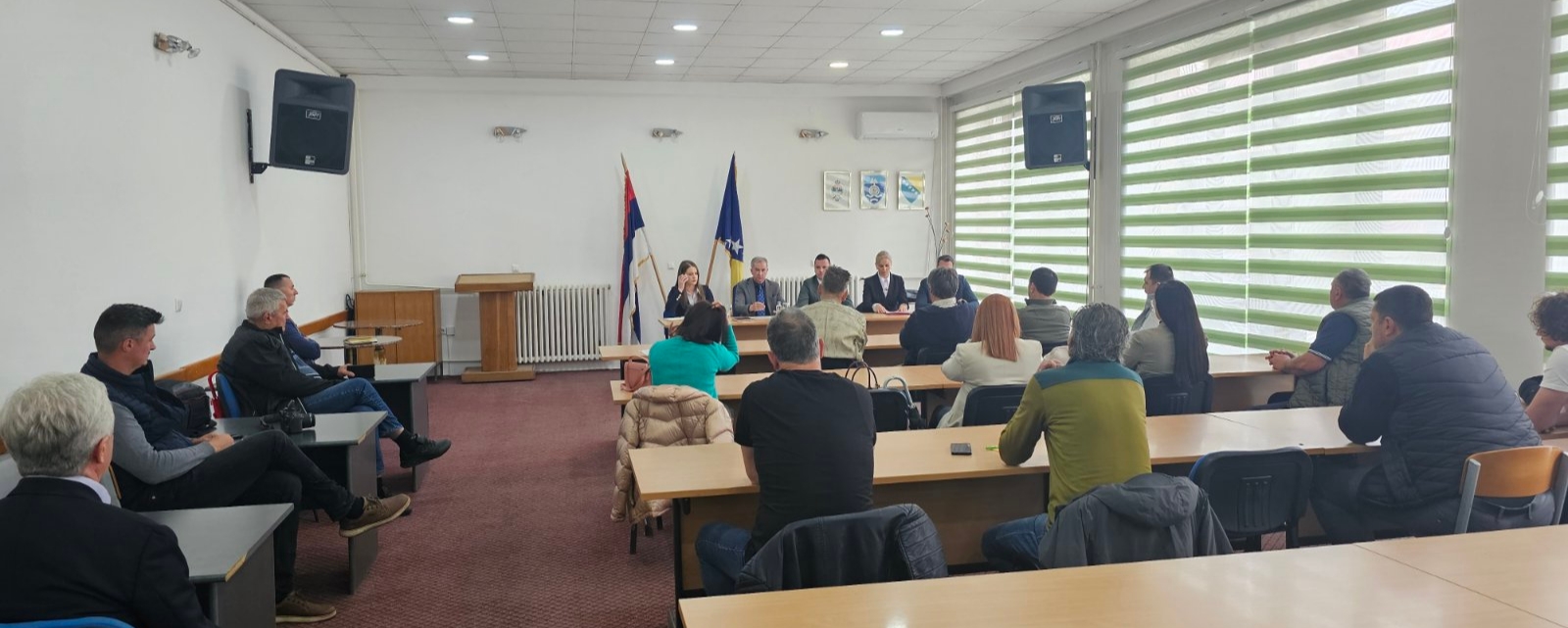 Састанак начелника Вукадиновића и министра Пуховца са рафтерима Фоче