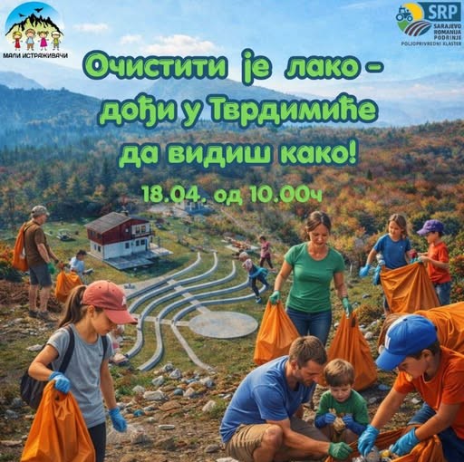 Сутра акција чишћења излетишта Тврдимићи – придружите се !
